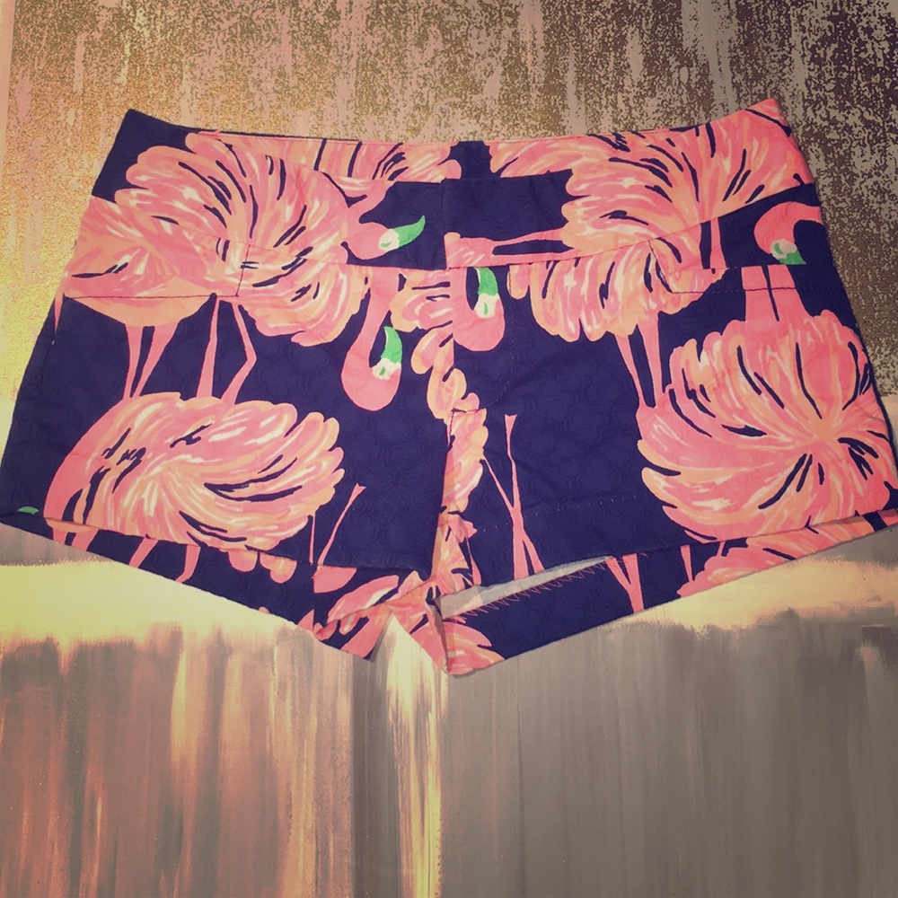 Lilly Pulitzer Flamingo print shorts